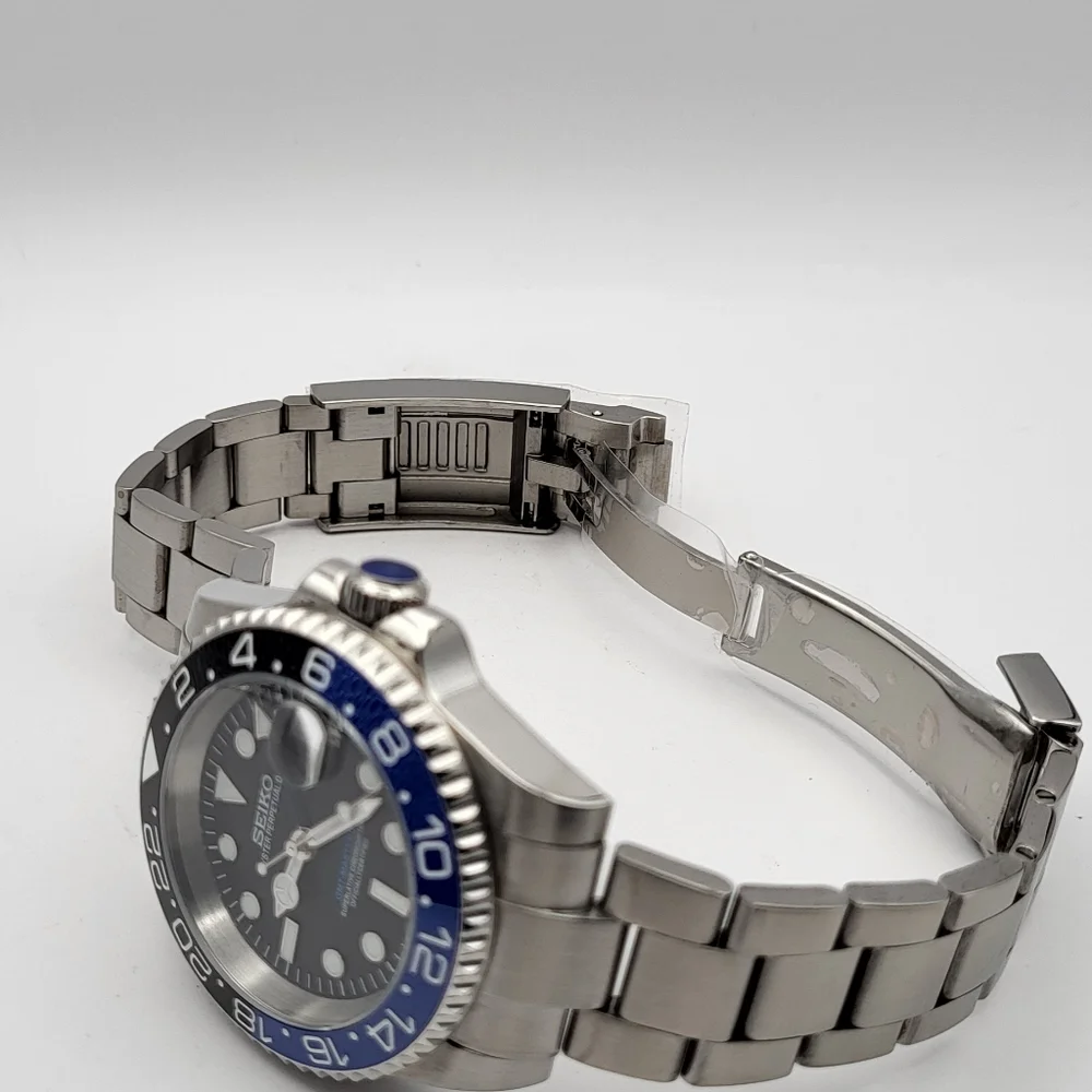 New Custom 40mm SeikoMod Automatic GMT Watch